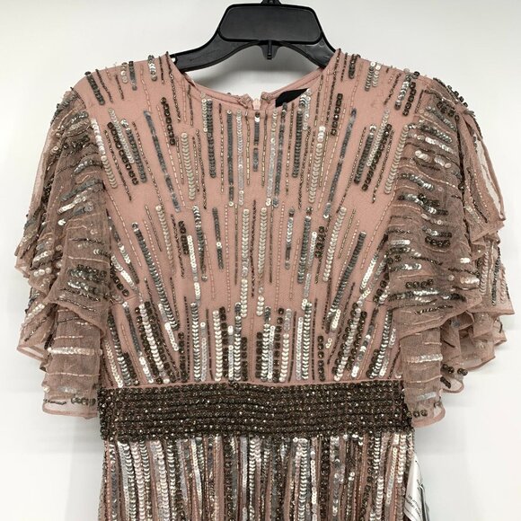 Mac Duggal Dress 93582 Embellished Full Length Layered Sleeve Gown - Picture 5 of 15